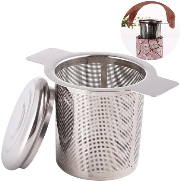 Colador De Malla Para Té Acero Inoxidable Infusor Colador Para Té No TóXico Duradero Con Tapa Filtro Para Té L(For 6.5-9Kg)-image