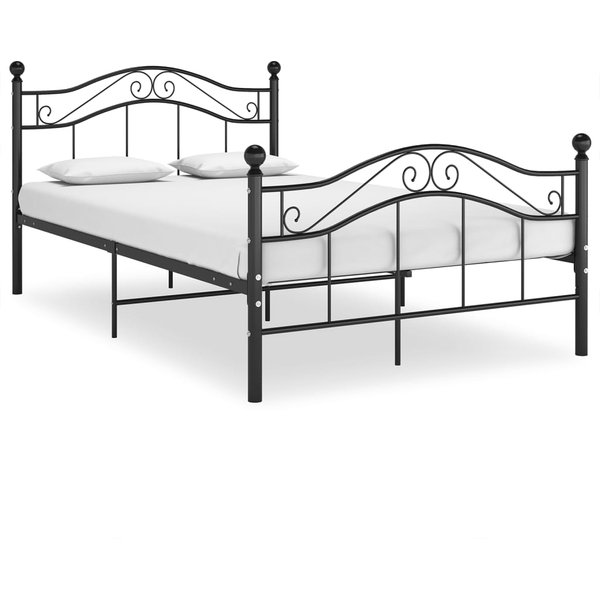 Vidaxl Estructura De Cama, Negra, MetáLica, 120 X 200 Cm-image