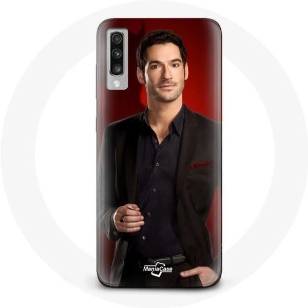 Funda - Maniacase - Samsung Galaxy A70 - Roja - Flexible - Lucifer Morningstar-image