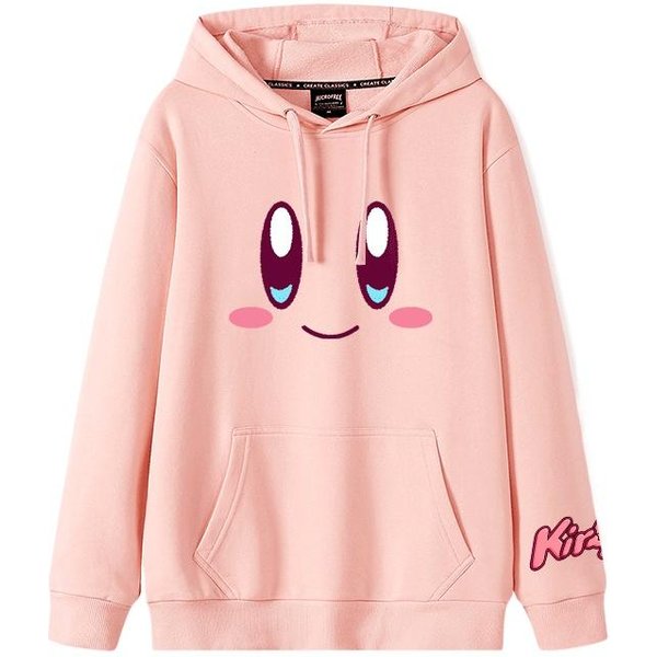 Jesień I Zima 2025 MięKka I Urocza KreskóWka Kirby Anime Peryferia Bluzy Dla ChłOpcóW I DziewcząT Nowy Styl Odzież DziecięCa Bluza 140 BeżOwy-image