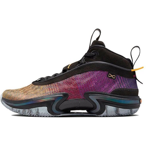 Air Jordan 36 PF Rok Tygrysa Buty Unisex Czarne Laserowo-PomarańCzowe ŚMiertelnie-RóżOwe DA9053-002 44.5 Black-image
