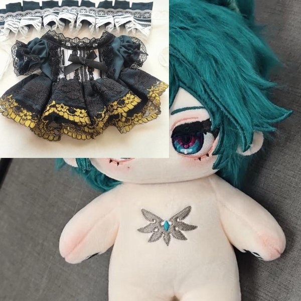 Pluszowa 20 Cm Gra Genshin Impact Lohen Pluszowa Lalka Do Przebierania BawełNiana Lalka Zabawki Dla Dzieci Pluszaki Cosplay Dekoracja Prezent Urodzinowy Dla Przyjaciela No Skeleton-image