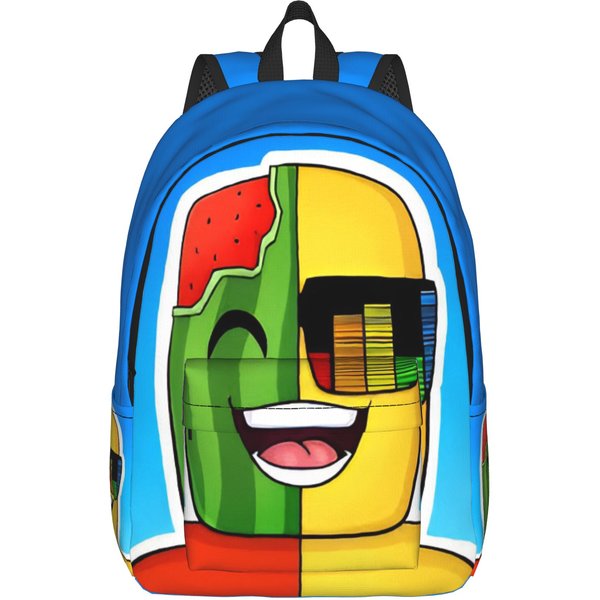 Mochila CláSica Sunny And Melon Duradera Para Estudiantes Negocios Mochila De DíA Para Hombres Mujeres Bolsas De Lona Para PortáTil S-image