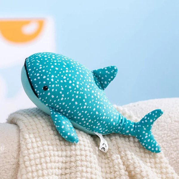 25Cm MięKkie Pluszowe Zabawki Wieloryb Niebieski Rekin Wielorybi Wypchane Rybki Lalki Urocze Pluszowe ZwierząTka Morskie WystróJ Pokoju DziecięCego Prezent Na BożE Narodzenie 25Cm Blue-image