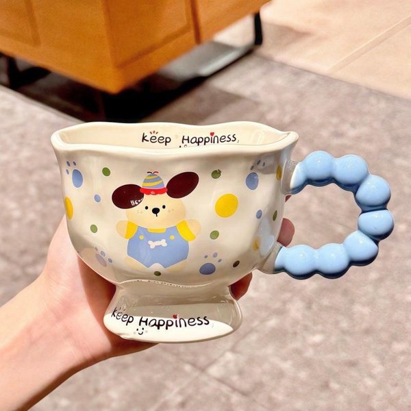 Ceramiczny Kubek SłOń Wysoka Wartość Kubek Na Wodę Kubek Dla Pary Prezent Urodzinowy Dla ChłOpcóW I Dziewczynek 360ML-image