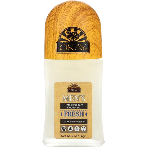 Okay Pure Naturals, Para Hombre, Desodorante Antitranspirante, Fresco, 2 Oz (56 Gramos)-image