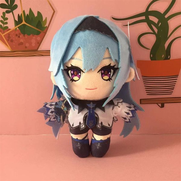 Anime Genshin Impact Yoimiya MuñEco De Peluche Juguete Ning Guang Eula Juego Lindo Suave Almohada Rellena Regalo Para NiñOs 20Cm 20Cm-image