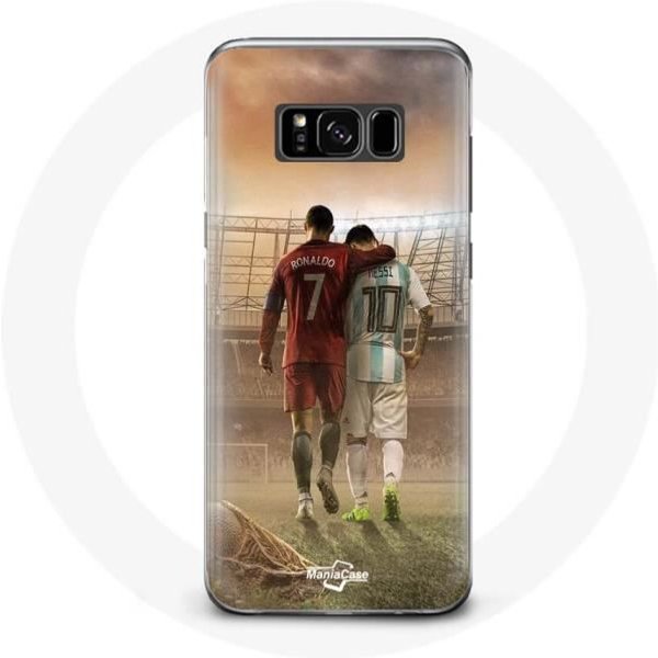Funda Samsung Galaxy S8 Cristiano Ronaldo Messi Goat-image