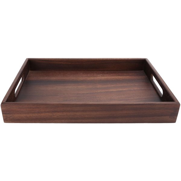 Bandeja Rectangular De Madera Para Servir Con Ranuras Bandeja Para Comida De Desayuno Para Té Café Fruta Aperitivos Small-image