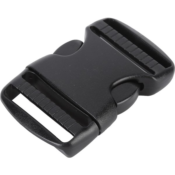 5 Piezas Hebilla De LiberacióN RáPida PláStico Doble Correa Ajustable Hebillas Reemplazo Manualidad DIY Para Mochila Negro 38Mm / 1.5In-image