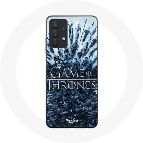 Funda Para Samsung Galaxy A32 5G - Juego De Tronos - Temporada 8 - Flexible - Gris - Personajes Gris-image