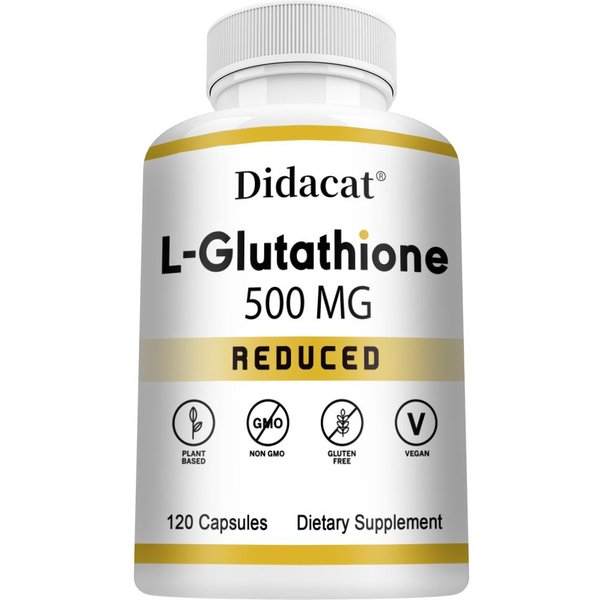 L-Glutation (Zredukowany) Suplement Diety 500 Mg, 120 KapsułEk W Butelce 120 Capsules Gray-image