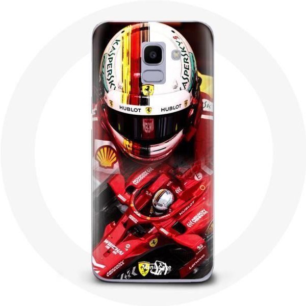 Funda - FóRmula 1 - Samsung Galaxy J6 - Roja - Flexible - Sebastian Vettel Rojo-image