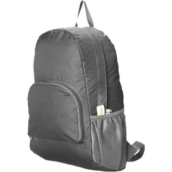 Mochila De Senderismo Plegable 16L Impermeable Ligera PortáTil Con MúLtiples Bolsillos Para Exteriores Gris Oscuro-image