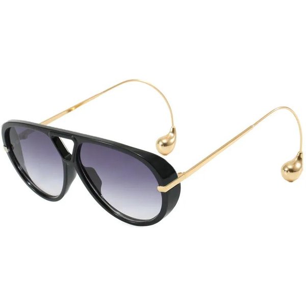 Gafas De Sol Ovaladas Extra Grandes Estilo Piloto Punk Para Mujer Montura Grande Nuevas De Moda Vintage Gafas De Sol De Doble Puente Para Dama ProteccióN UV 400-image