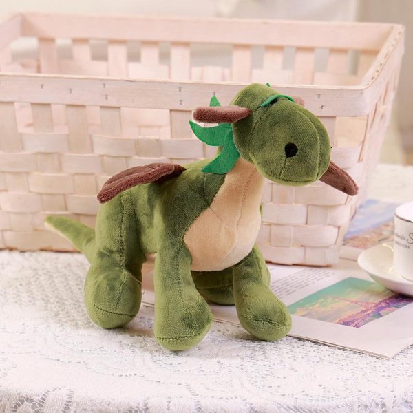 Lindo Dinosaurio Tyrannosaurus Rex De Peluche, PequeñO MuñEco DragóN Volador 40Cm(0.9Kg) Verde-image