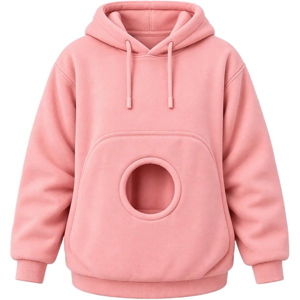 Unisex Bluza Z Kapturem Na Kieszeń Dla Psa, Bluza Z DłUgim RęKawem, LuźNy KróJ, Casualowy, CiepłY Sweter Bez XL-image