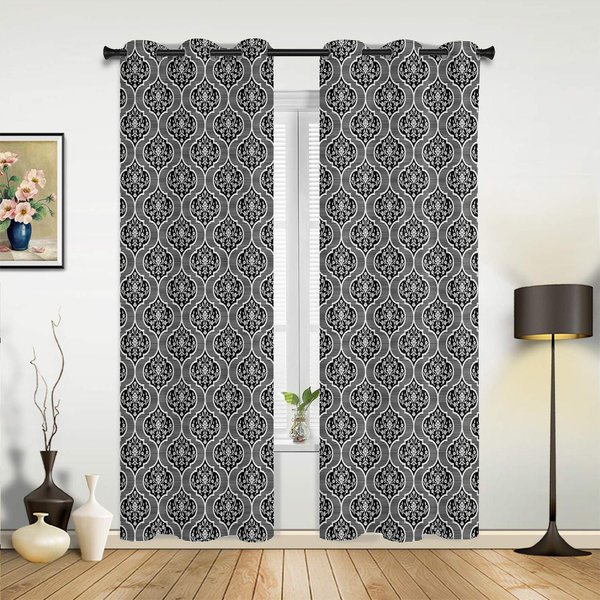 ŻółTe MarokańSkie Geometryczne ZasłOny Do Sypialni Salonu Draperie Kuchnia PokóJ DziecięCy ZasłOna Okienna Nowoczesny WystróJ Domu 70W X 100H(Cm) X2-image