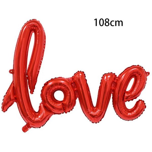 Balon Foliowy Z Napisem Love Balon Foliowy W KształCie Czerwonej Szminki Na Rocznicę ŚLub Walentynki Urodziny Dekoracja ŚLubna Other Red-image