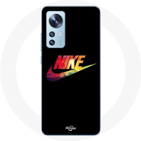Coque Pour Xiaomi Mi 12 / 12X Nike Logo Couleur Fond Noir-image