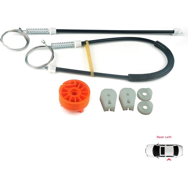 BWR679 Kit De ReparacióN De Elevalunas Trasero Izquierdo Para Peugeot 307 3B 2003-2009 Cabriolet Convertible De 2 Puertas 922393-image
