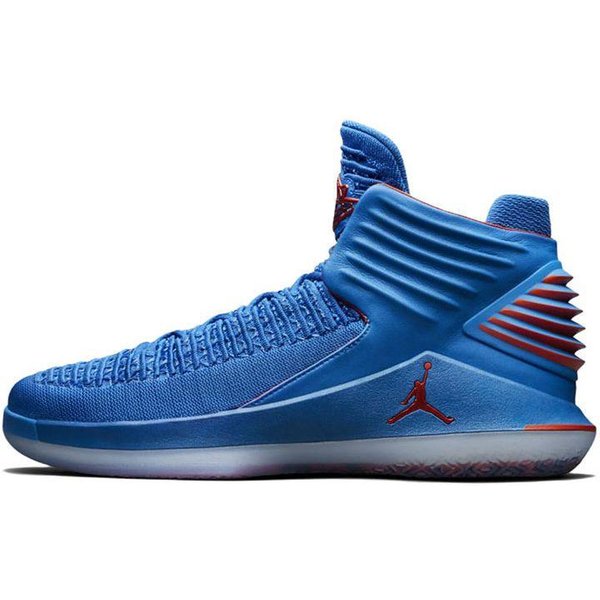 Air Jordan 32 PF Russell Westbrook MęSkie Sneakersy Niebieski Foto-Niebieski Metaliczny-Srebrny-Team-PomarańCzowy AH3348-400 40 Blue-image