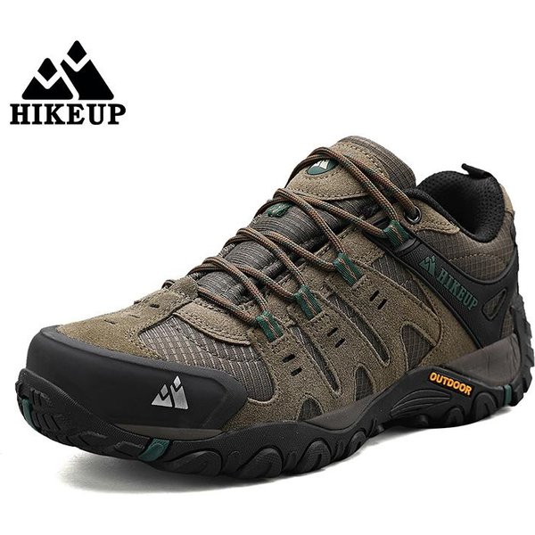 Hikeup Zapatos De Senderismo Para Hombre Cuero De Ante Zapatos Para Exterior Resistentes Al Desgaste Hombre Trekking Caminar Caza Zapatillas TáCticas 45-image