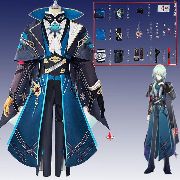 Juego Honkai Star Rail Disfraz De Cosplay De AnaxáGoras Uniforme De Anaxa Peluca Grove Of Epiphany Amphoreus Disfraz De Halloween Para Mujeres Hombres Xxxl Gray-image