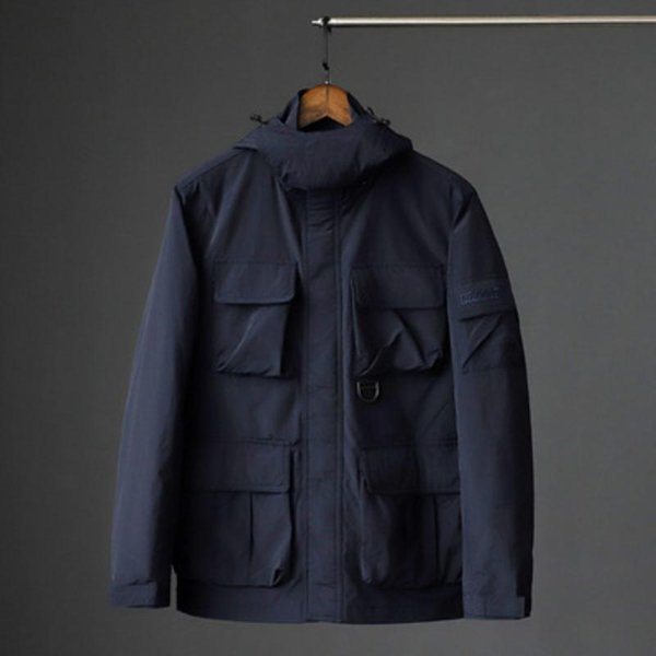 Chaqueta Exterior Para Hombre Primavera Y OtoñO Chaqueta Funcional Multibolsillos Para Hombre Cortavientos E Impermeable Marea XL Black-image
