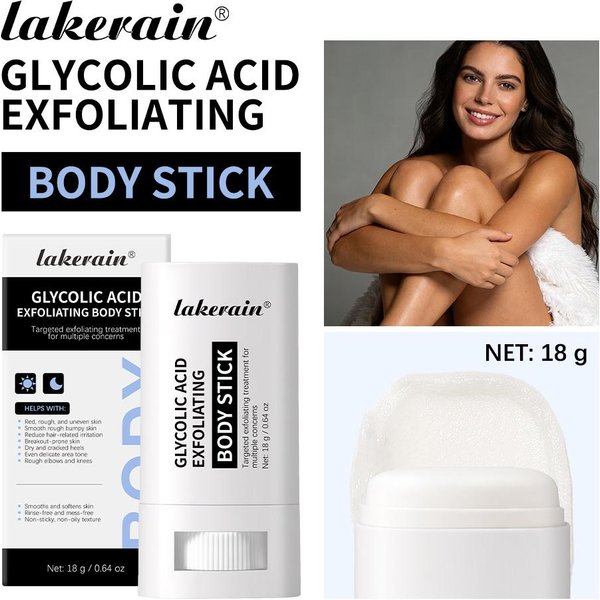 Stick Exfoliante Corporal Con ÁCido GlicóLico Suaviza Suaviza Piel ÁSpera Y Con Bultos HidratacióN Profunda Tono De Piel Uniforme Stick Exfoliante-image