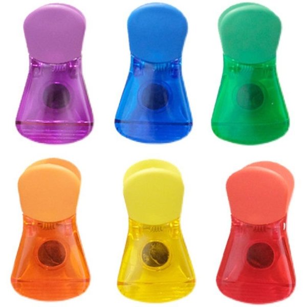 Clips De Sellado MagnéTicos Clips Para Bolsas De Almacenamiento De Alimentos Clips De Cocina HerméTicos Para Snacks Imanes De Nevera Para La Frescura De Los Alimentos 1PCS White-image