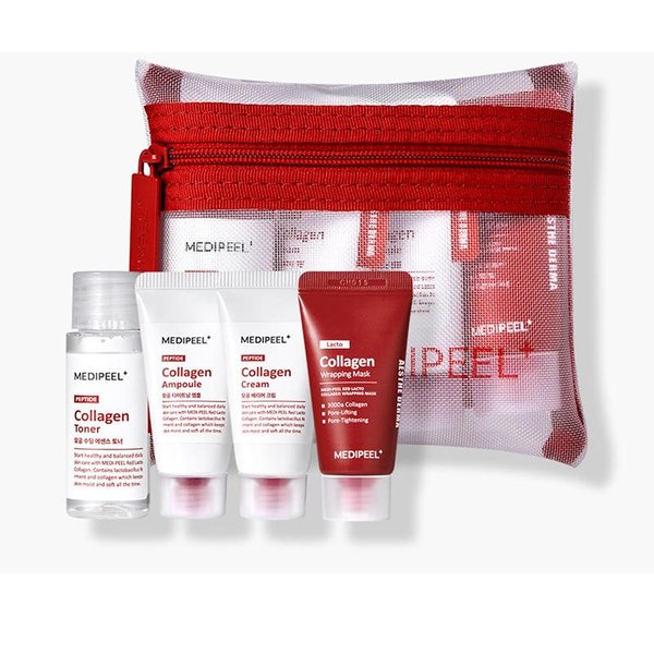 Kit De Prueba De Cuidado De La Piel Red Lacto Collagen De Medi-Peel (Juego De 4 Piezas)-image