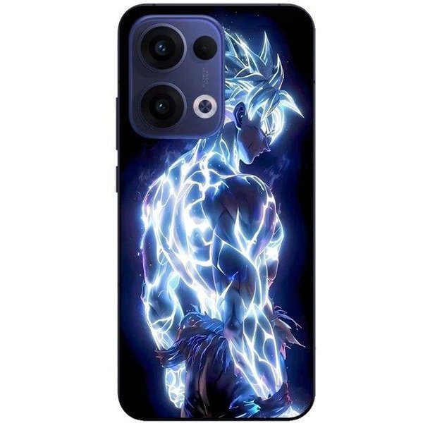 Coque De TéLéPhone - Maniacase - Oppo Reno 13 5G - Dragon Ball Z Goku Ultra Instinct - Silicone - Brillant Negro-image