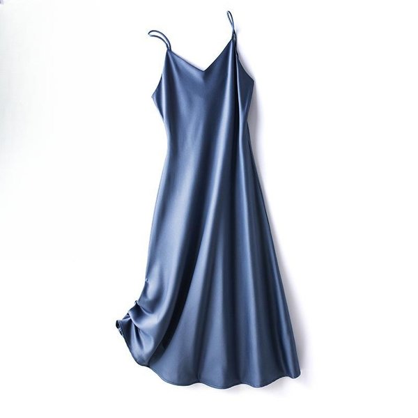 Nuevo Vestido Midi Y Largo Verano Sin Mangas Hombros Descubiertos Falda Con Tirantes Mujer XL-image