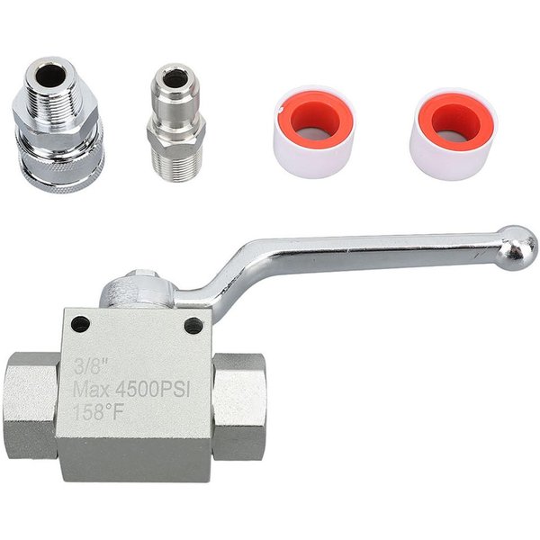 Kit De VáLvula De Bola Para Hidrolimpiadora Acero Inoxidable Conexiones RáPidas 4500 PSI Accesorios Para Manguera-image