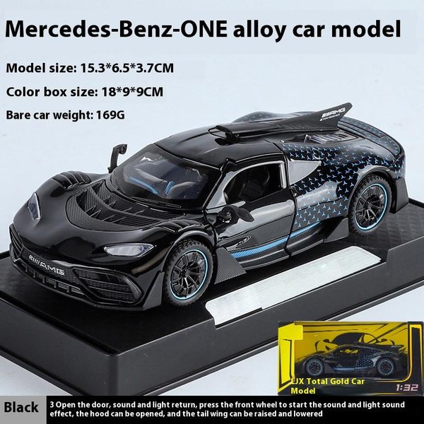 1:32 Mercedes Benz Amg One Supercar Metalowy Odlew Diecast Model Samochodu DźWięK I ŚWiatłO Kolekcjonerski Prezent Urodzinowy Dla ChłOpaka-image