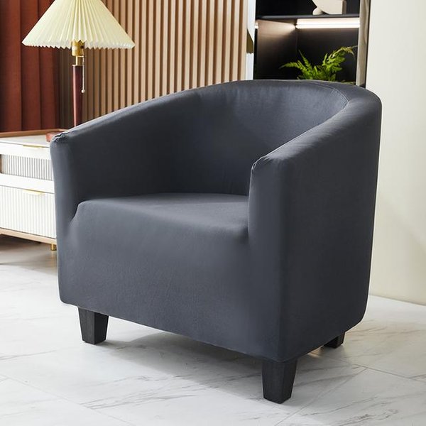 Funda EláStica Para SillóN Club Muebles Fundas EláSticas Para SillóN Barril Fundas Estampadas Para Silla De Comedor Tipo Tina Funda Suave De Spandex Para SillóN Sofá 1 Piece-image