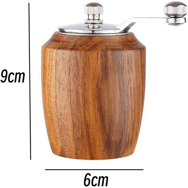 Molinillo De Pimienta Manual De Agitar Cocina Manual Madera Maciza Pimienta Molinillo De Pimienta Negra Hogar Botella Para Moler Sal Marina Pimienta-image