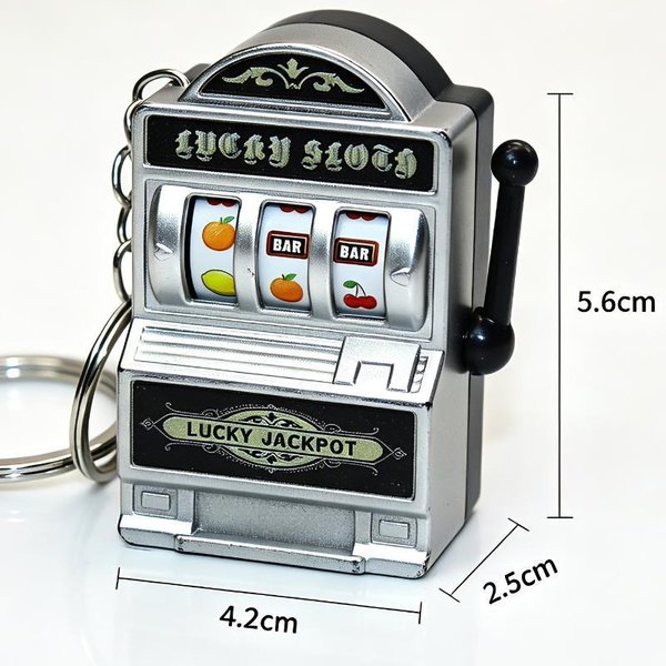 Mini Owocowy Automat Do Gier Brelok Kieszonkowa Arkada Jackpot GadżEt Zabawka Antystresowa Zabawna Kreatywny Brelok Do Kluczy Codziennego UżYtku Dekoracja-image