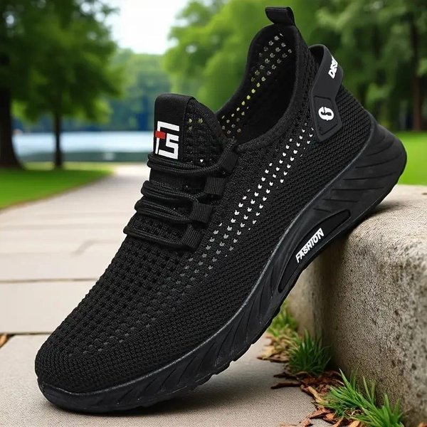 MęSkie OddychająCe Buty Do Biegania Z Siateczki - Lekkie Sneakersy Z Niską Cholewką Z Amortyzowaną Gumową Podeszwą, Sportowe Buty Do AktywnośCi Na śWieżYm Powietrzu 44-image