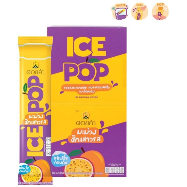 Doi Kham Ice Pop Mamuang Hug Saowarot, NapóJ Mango I Marakuja, 85 G. X 6 Saszetek (1 PudełKo) 85 G. X 6 Sachets-image