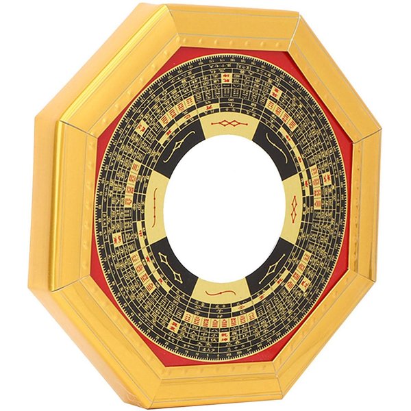 Tradycyjne ChińSkie Feng Shui WypukłE WklęSłE Lustro Bagua Do Domu Firmy SzczęśLiwe 13.5Cm Concave Mirror-image