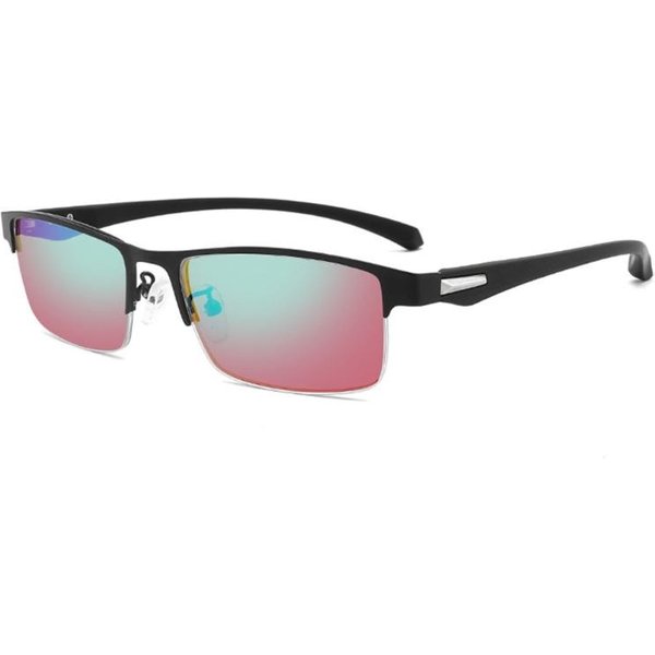 Gafas Para Personas Con Daltonismo Rojo-Verde, Daltonismo Y Debilidad Del Color, Montura Media, Lentes Con Recubrimiento De Doble Cara, EMA Gray-image