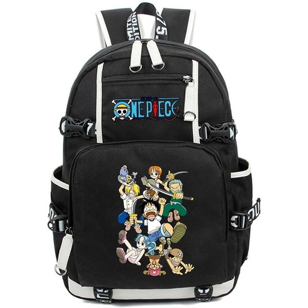 Mochila Escolar De Anime De Una Pieza Para Estudiantes, NiñOs Y NiñAs, Mochila De Dibujos Animados Para NiñOs Y Adolescentes, Mochila Escolar Impermeable-image