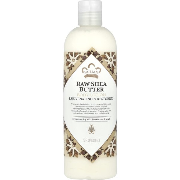 Nubian Heritage, LocióN Corporal, Manteca De Karité Cruda, 13 Fl Oz (384 Ml) White-image