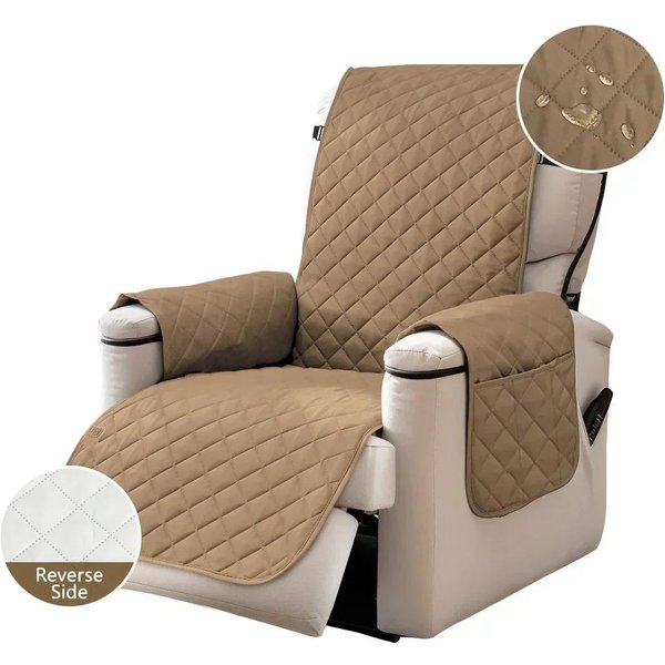 Fundas Para Sofá Reclinable Impermeables Fundas Para Sofá Antideslizantes Cubre Sofá Para NiñOs/Perros/Mascotas Lavable Protector De Muebles Con Correa EláStica 1Pcs-image
