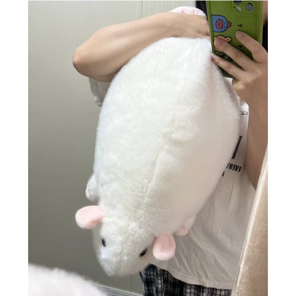 Kreatywna Lalka Mysz Pluszowa KreskóWkowa Kwiatowa GałąZka Lalka Szczura MięKka DużA Figurka ZwierzęCia Prezent Dla Dzieci Urodziny 35Cm-image