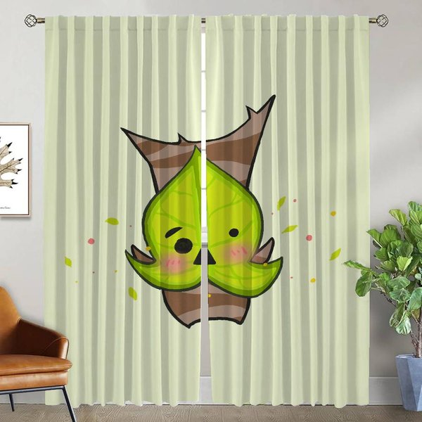 Z-Zeldaes Cortina Opaca Para HabitacióN 2 Paneles Cortinas Modernas Para Sala De Estar DecoracióN De Halloween Estores Cortinas Para Interior De Hogar NiñO W50Xh70Cmx2Pcs-Cl-image