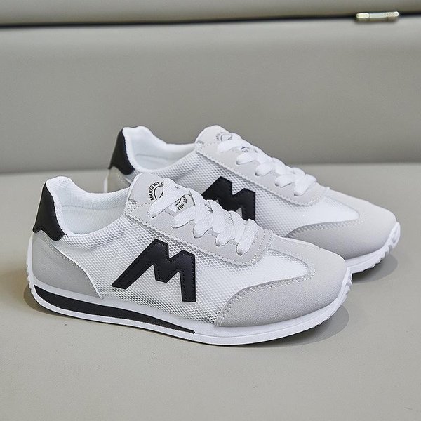 Nowe OddychająCe MałE BiałE Buty Damskie Jesienne Buty Damskie Gruba Podeszwa Buty Casualowe Kobieta Sneakersy Zapatillas Mujer 39 White-image
