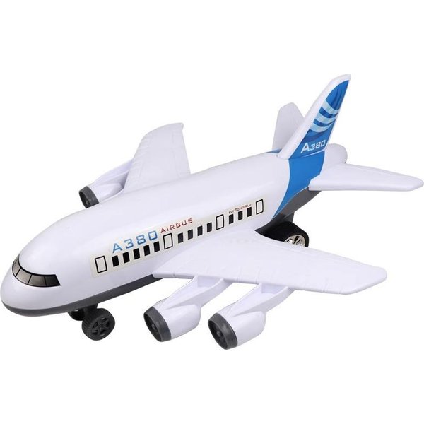 37 Cm DużY Model Samolotu A380 Symulacja BezwłAdnośCiowy ChodząCy Model Samolotu PasażErskiego Samolot Zabawka Dla Dzieci Prezent Urodzinowy-image